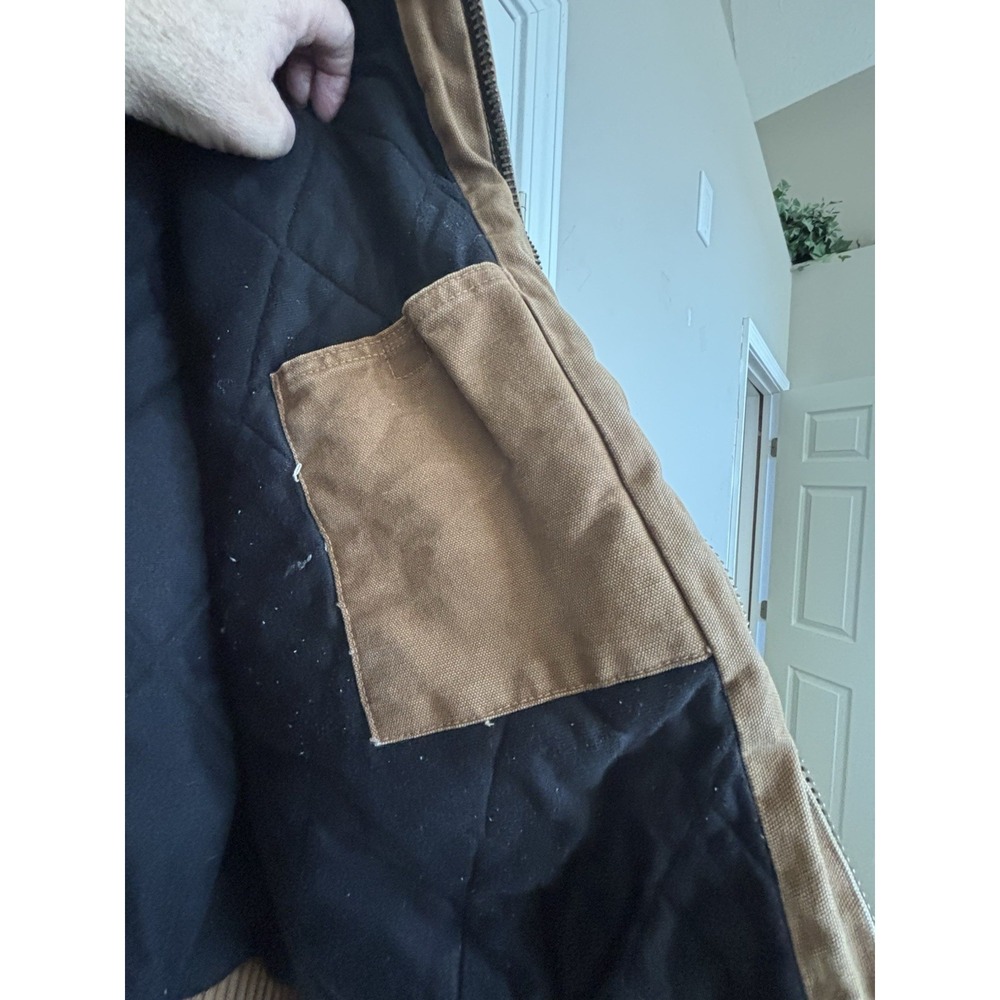CARHARTT  Grande Brown Quilted Lined Jacket Size  3XL   RN-14806 Minimal Wear - Picture 5 of 6